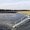 Пленка ВОДЯНОЙ толщина 400 мкм двухцветная черный / морская волна 12 x 15 метров (180 м2)